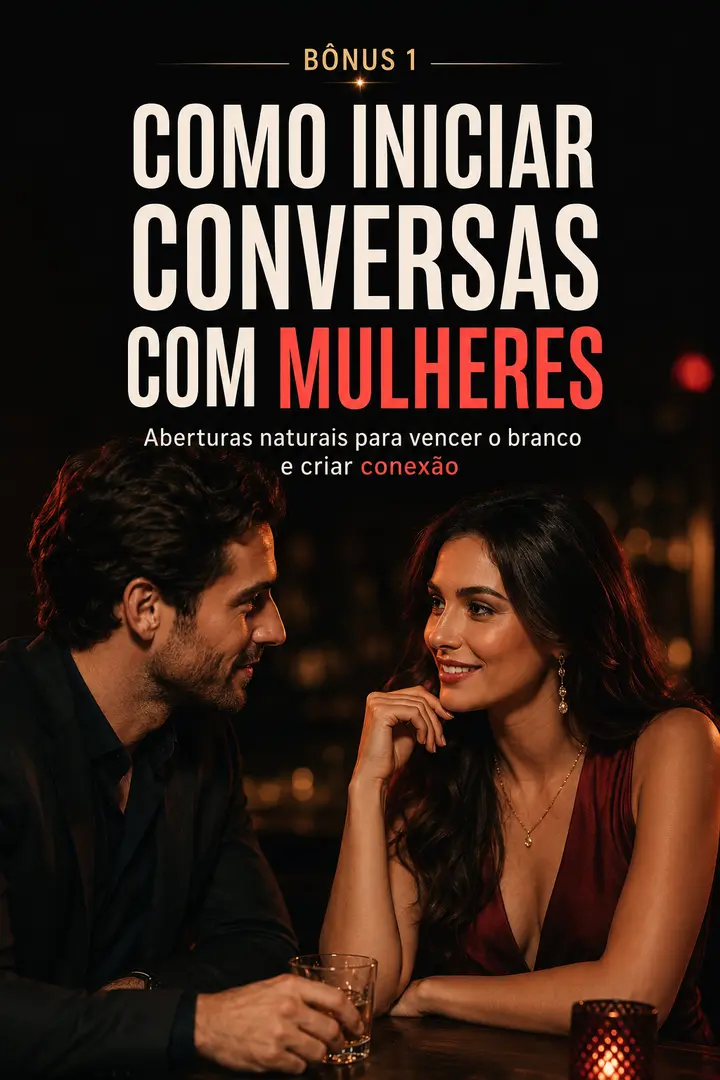 Capa do bônus Como Iniciar Conversas com Mulheres